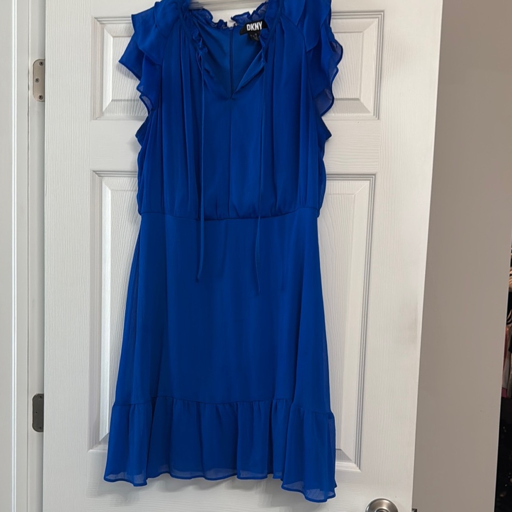 Blue Ruffled Dress